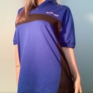 TOMMY HILFIGER NAVY BLUE POLO SOCCER JERSEY